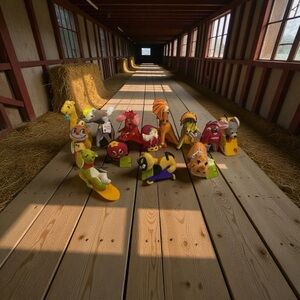 Dream Pet Dakin Vintage Big Lot/ Collection Of 13 Rare Plush Toys Stuffed Animal